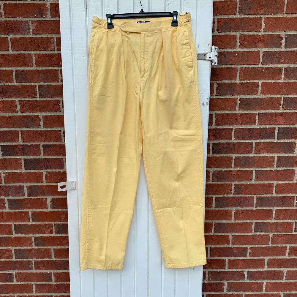 Ralph Lauren Yellow Polo Chinos vintage USA
